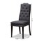 Baxton Studio Dylin Charcoal Upholstered Button Tufted Wood Dining Chair, PK2 155-9113 - alternate 4